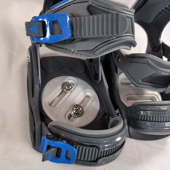 K2 Plasma V2 Snowboard Bindings Blue Grey S SM Small K2-BSP-04-S-L Snowboarding - Picture 8 of 16